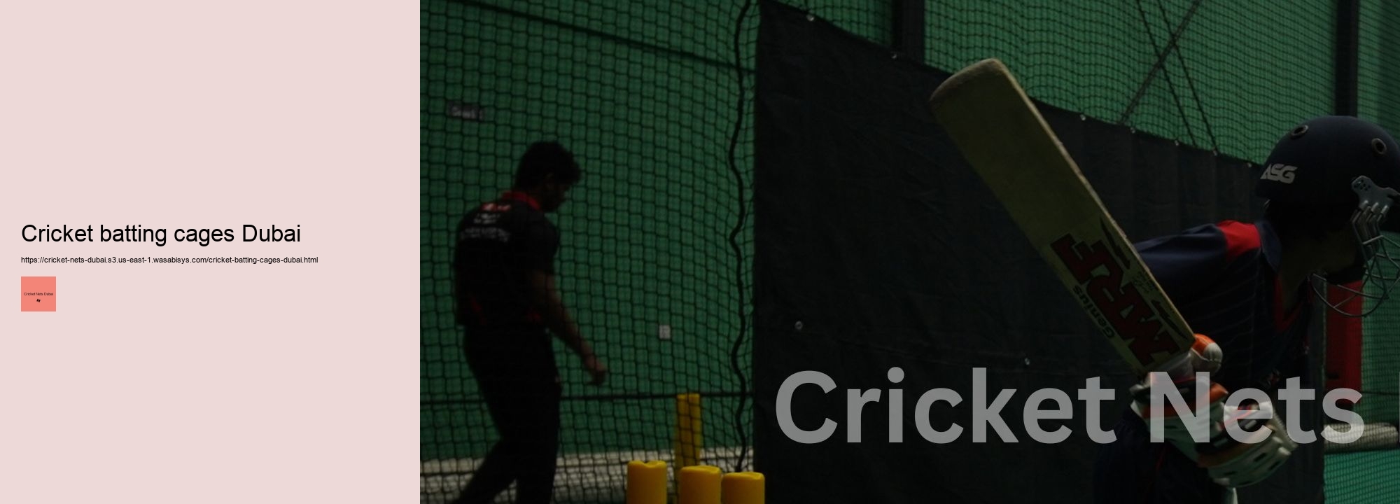 Cricket batting cages Dubai