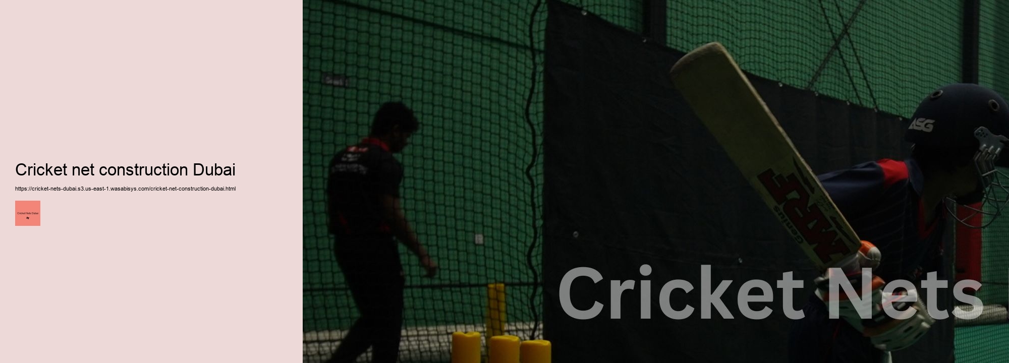 Cricket net construction Dubai